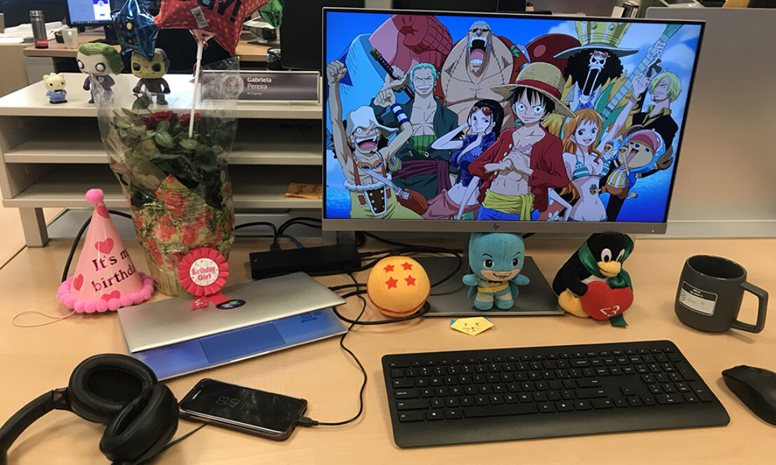 Gabi's desk