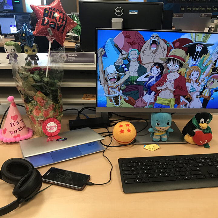 Gabi's desk